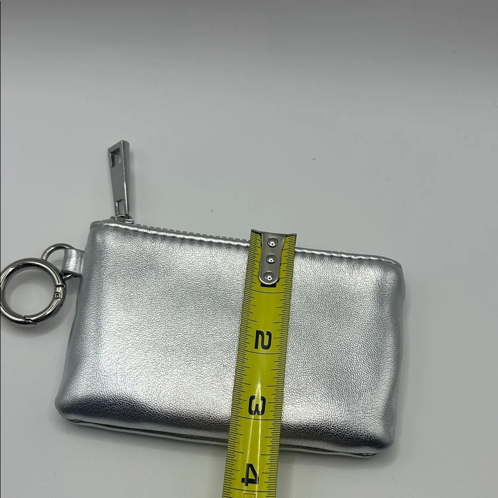 A New Day Silver Metallic Keychain Wallet